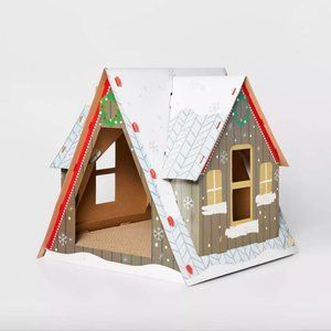 NEW! Cat Scratcher Holiday Ski Chalet Shack A-Frame House  - Wondershop